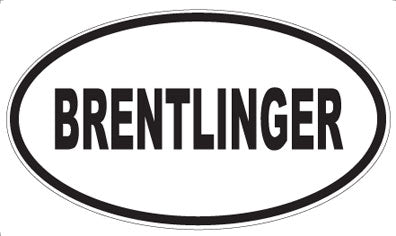 BRENTLINGER - Oval Magnet