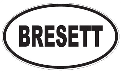 BRESETT - Oval Magnet