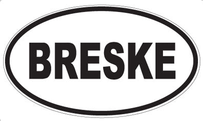 BRESKE - Oval Magnet