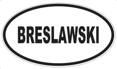 BRESLAWSKI - Oval Magnet