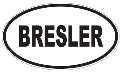 BRESLER - Oval Magnet