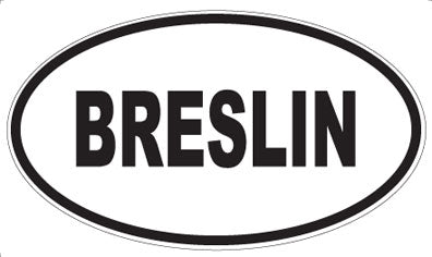 BRESLIN - Oval Magnet