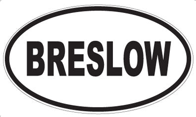 BRESLOW - Oval Magnet