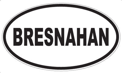 BRESNAHAN - Oval Magnet