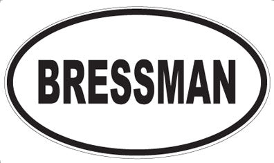 BRESSMAN - Oval Magnet
