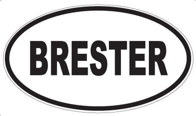 BRESTER - Oval Magnet