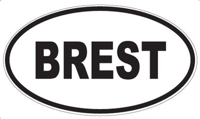 BREST - Oval Magnet