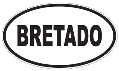 BRETADO - Oval Magnet