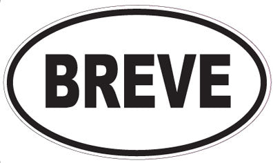 BREVE - Oval Sticker