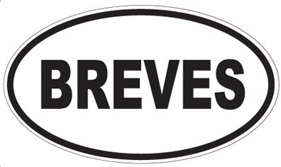 BREVES - Oval Sticker