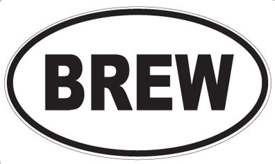 BREW - Oval Magnet