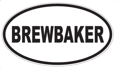 BREWBAKER - Oval Magnet