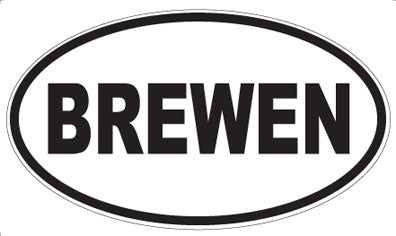 BREWEN - Oval Magnet