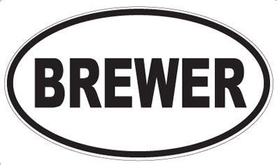 BREWER - Oval Magnet
