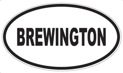 BREWINGTON - Oval Magnet