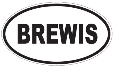 BREWIS - Oval Sticker