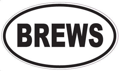 BREWS - Oval Sticker