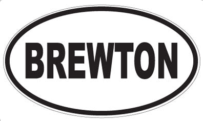 BREWTON - Oval Magnet