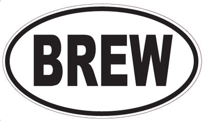 BREW - Oval Sticker