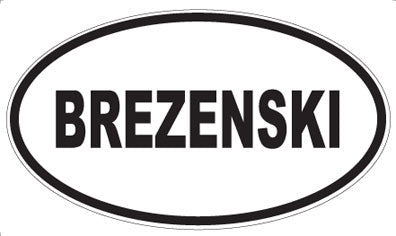 BREZENSKI - Oval Magnet