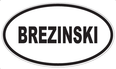 BREZINSKI - Oval Magnet