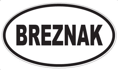 BREZNAK - Oval Magnet