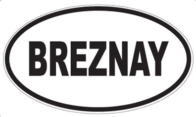BREZNAY - Oval Magnet