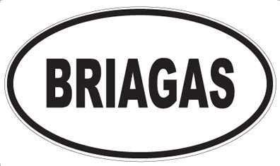 BRIAGAS - Oval Magnet