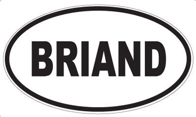 BRIAND - Oval Magnet