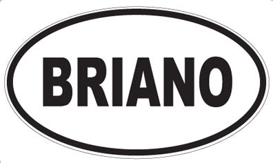 BRIANO - Oval Magnet