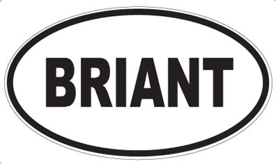 BRIANT - Oval Magnet