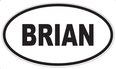 BRIAN - Oval Magnet
