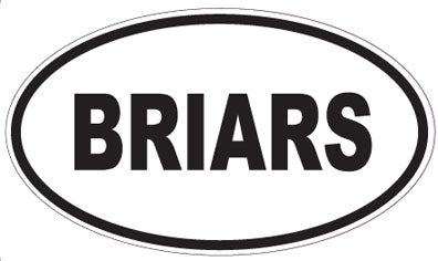 BRIARS - Oval Sticker