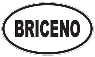 BRICENO - Oval Magnet