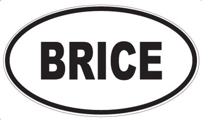 BRICE - Oval Magnet