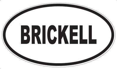 BRICKELL - Oval Magnet