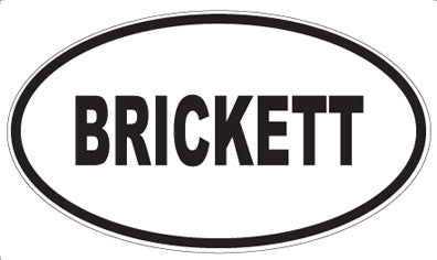 BRICKETT - Oval Magnet