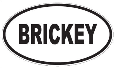 BRICKEY - Oval Magnet