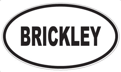 BRICKLEY - Oval Magnet