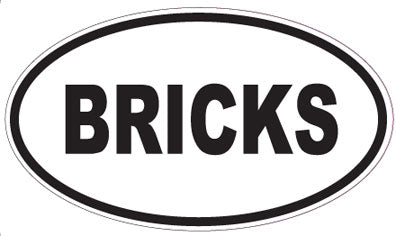 BRICKS - Oval Sticker