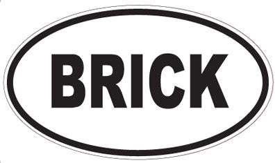 BRICK - Oval Magnet