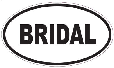 BRIDAL - Oval Sticker