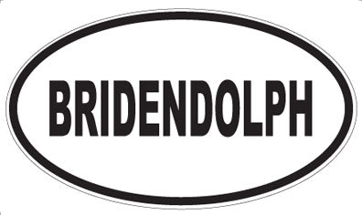 BRIDENDOLPH - Oval Magnet