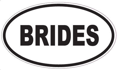 BRIDES - Oval Sticker