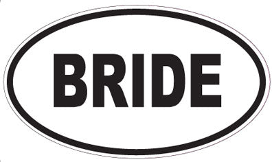 BRIDE - Oval Magnet