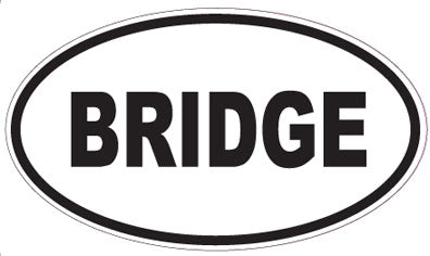 BRIDGE - Oval Sticker