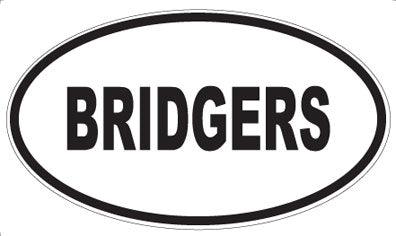 BRIDGERS - Oval Magnet