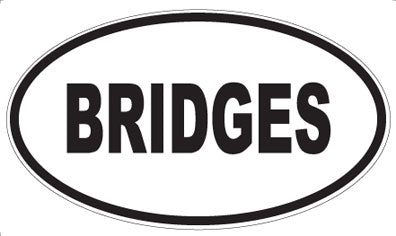 BRIDGES - Oval Magnet