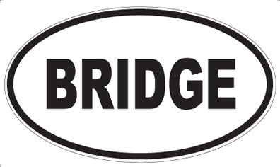 BRIDGE - Oval Magnet