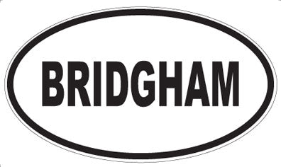 BRIDGHAM - Oval Magnet
